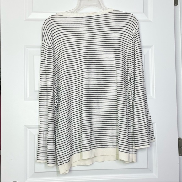 Talbots Floral Row Embroidered Crewneck Lightweight Sweater Women’s XL - Picture 6 of 8